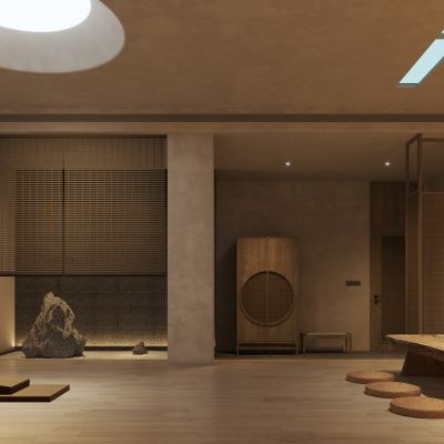 新中式禅意茶室 冥想室