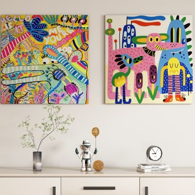 抽象儿童装饰画挂画