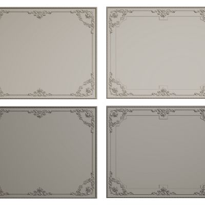 法式背景墙 法式护墙板 法式雕花线条