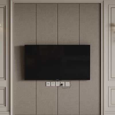 法式背景墙 护墙板雕花线条 电视背景墙