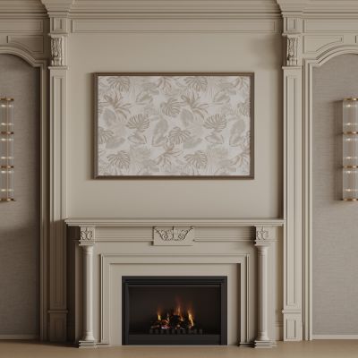 法式背景墙 法式护墙板 法式雕花线条