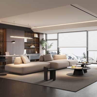 现代意式简约客厅