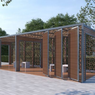 现代景观廊架 休闲廊架