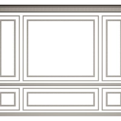 欧式背景墙 欧式护墙板 欧式雕花线条