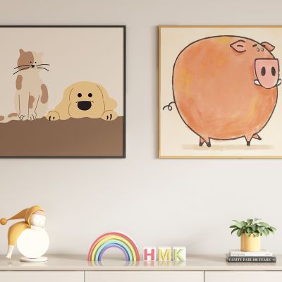 现代儿童抽象装饰画挂画