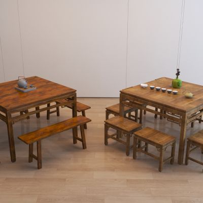 新中式户外桌椅