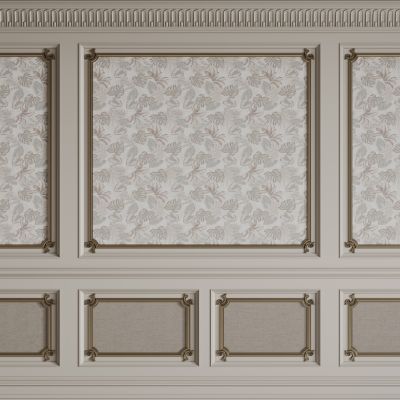 法式背景墙 法式护墙板 法式雕花线条