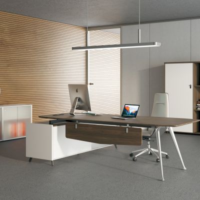 现代经理办公室办公桌椅 大班桌