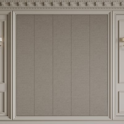 法式背景墙 法式护墙板 法式雕花线条 床头背景墙