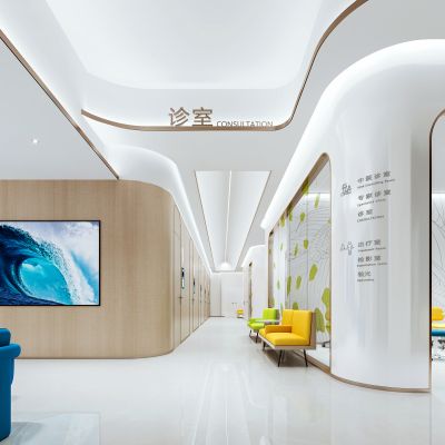 现代眼科医院走廊