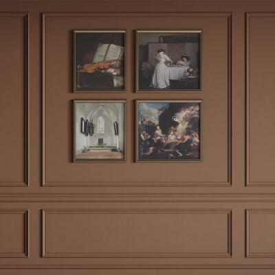 法式背景墙 法式护墙板 法式雕花线条