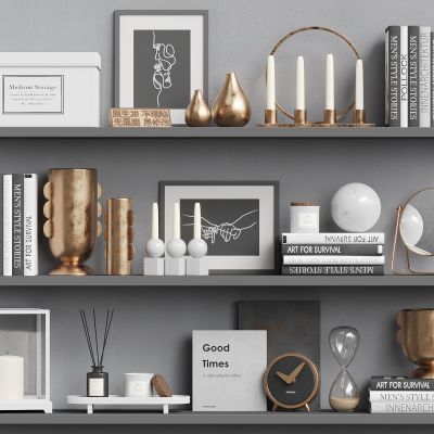 现代装饰品摆件组合