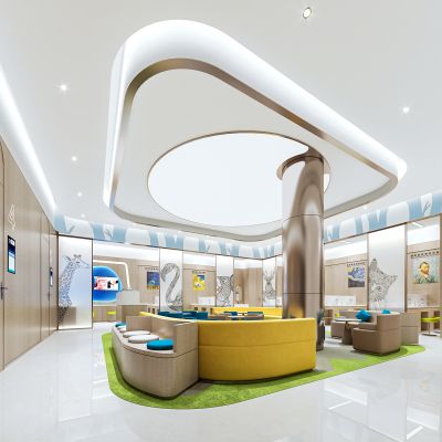 现代眼科医院等候区