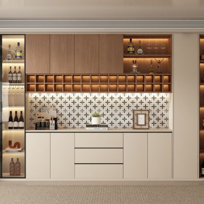 中古风侘寂酒柜 餐边柜