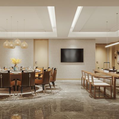 新中式餐饮大包间 大包厢