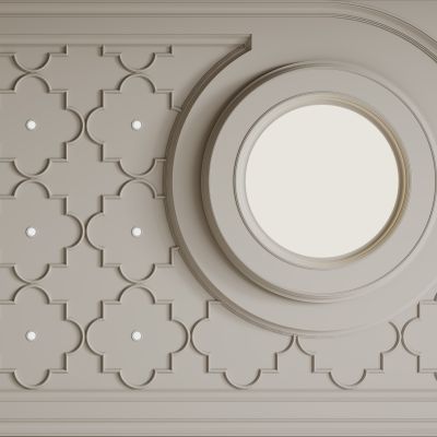 法式天花吊顶 法式灯盘  卧室吊顶 客餐厅吊顶
