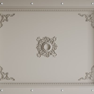 法式天花吊顶 法式灯盘  卧室吊顶 客餐厅吊顶