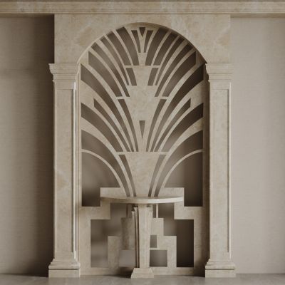 法式背景墙 雕花线条