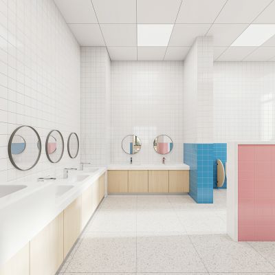 现代幼儿园卫生间