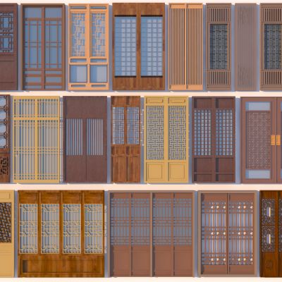 中式门窗 古建筑门