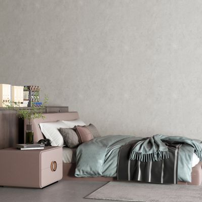 现代真皮床 皮革床