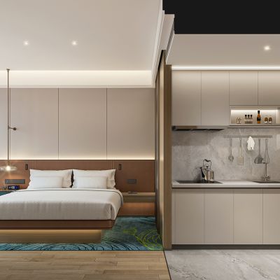 现代酒店公寓 大床房