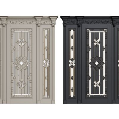 法式背景墙  雕花线条 大厅背景墙