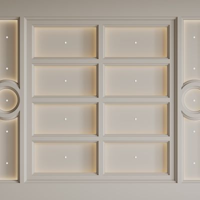 法式天花吊顶  卧室吊顶 客餐厅吊顶