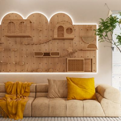 猫爬架装饰柜架墙饰背景墙