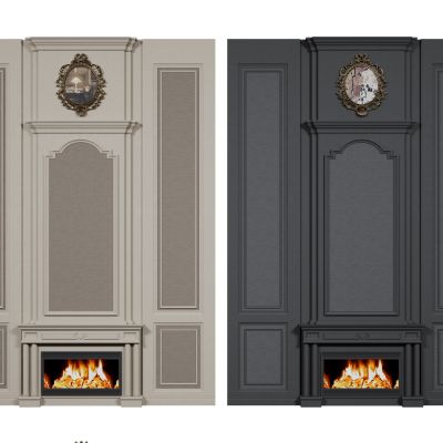 法式背景墙  雕花线条 大厅背景墙