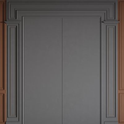 法式背景墙 雕花线条 床头背景墙