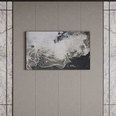 法式背景墙 雕花线条 床头背景墙