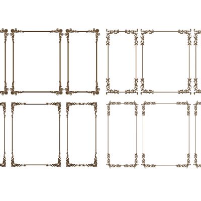 欧式雕花线条 石膏线3D模型