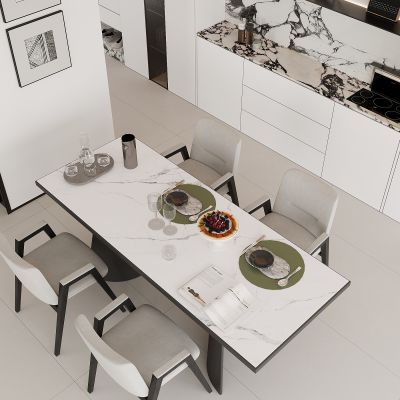 现代餐厅 餐边柜 餐桌椅 酒柜  餐桌