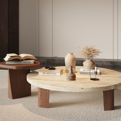 现代中古风茶几