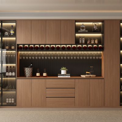 中古风侘寂酒柜 餐边柜