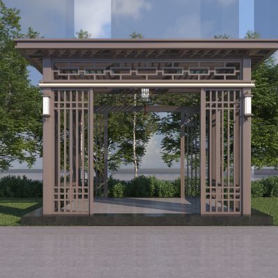 新中式铝合金凉亭 休闲亭子