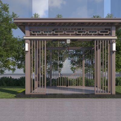 新中式铝合金凉亭 休闲亭子