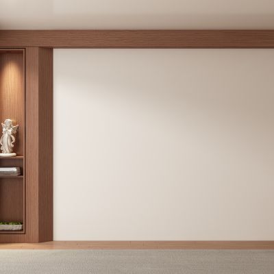 中古侘寂风客厅 餐厅 茶室背景墙