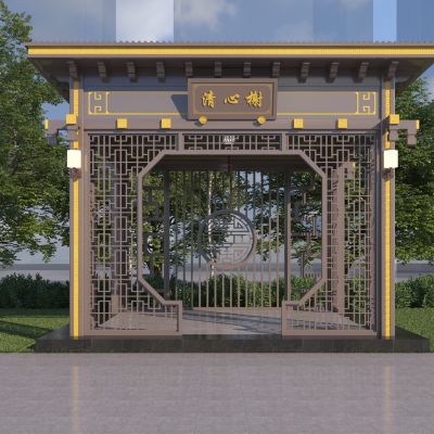 新中式铝合金凉亭 休闲亭子