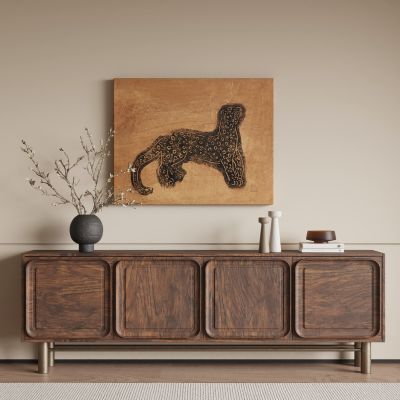 现代中古风电视柜3D模型