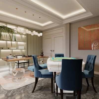 欧式茶室棋牌室多功能娱乐室2016版