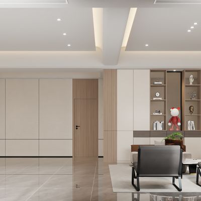 现代客餐厅 沙发茶几组合 酒柜 装饰柜