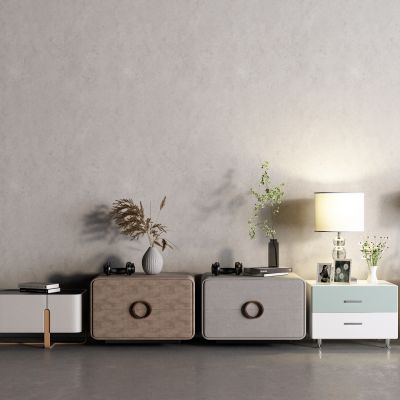 现代床头柜