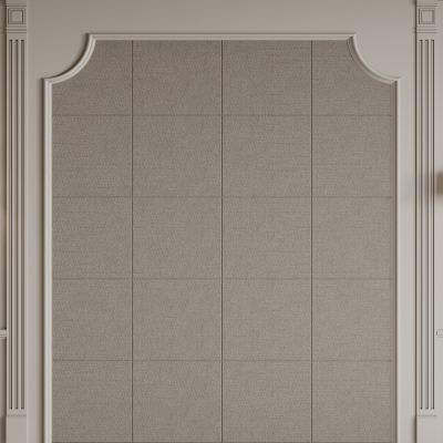 法式背景墙 雕花线条 床头背景墙