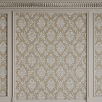 法式背景墙 雕花线条 床头背景墙