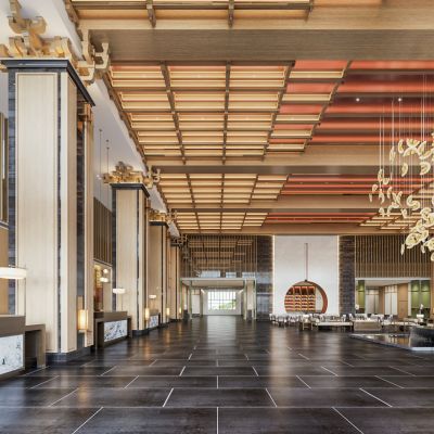 现代中式酒店大堂