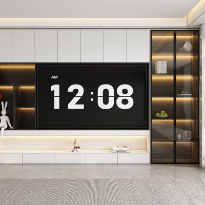 现代电视柜背景墙