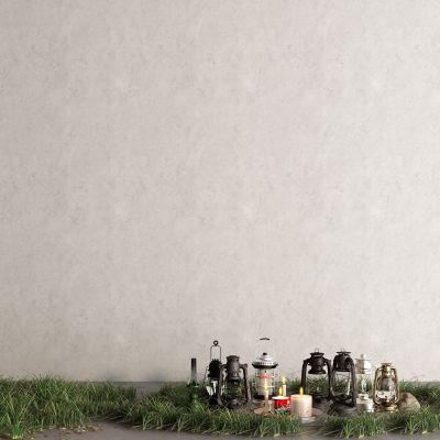 工业风煤油灯 草地 蜡烛