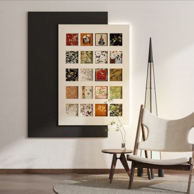 新中式现代中古风装饰画挂画